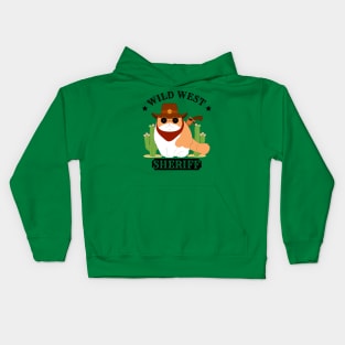 Sheriff Exotic Shorthair Cat Kids Hoodie